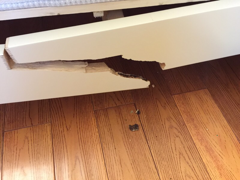 蠡口家具严重质量问题不同意退货只同意调换损坏部分