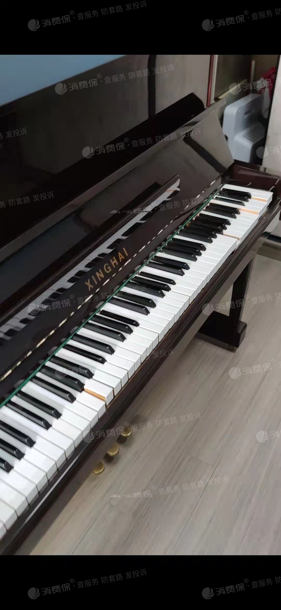 中通快运钢琴内件摔坏表面磕碰