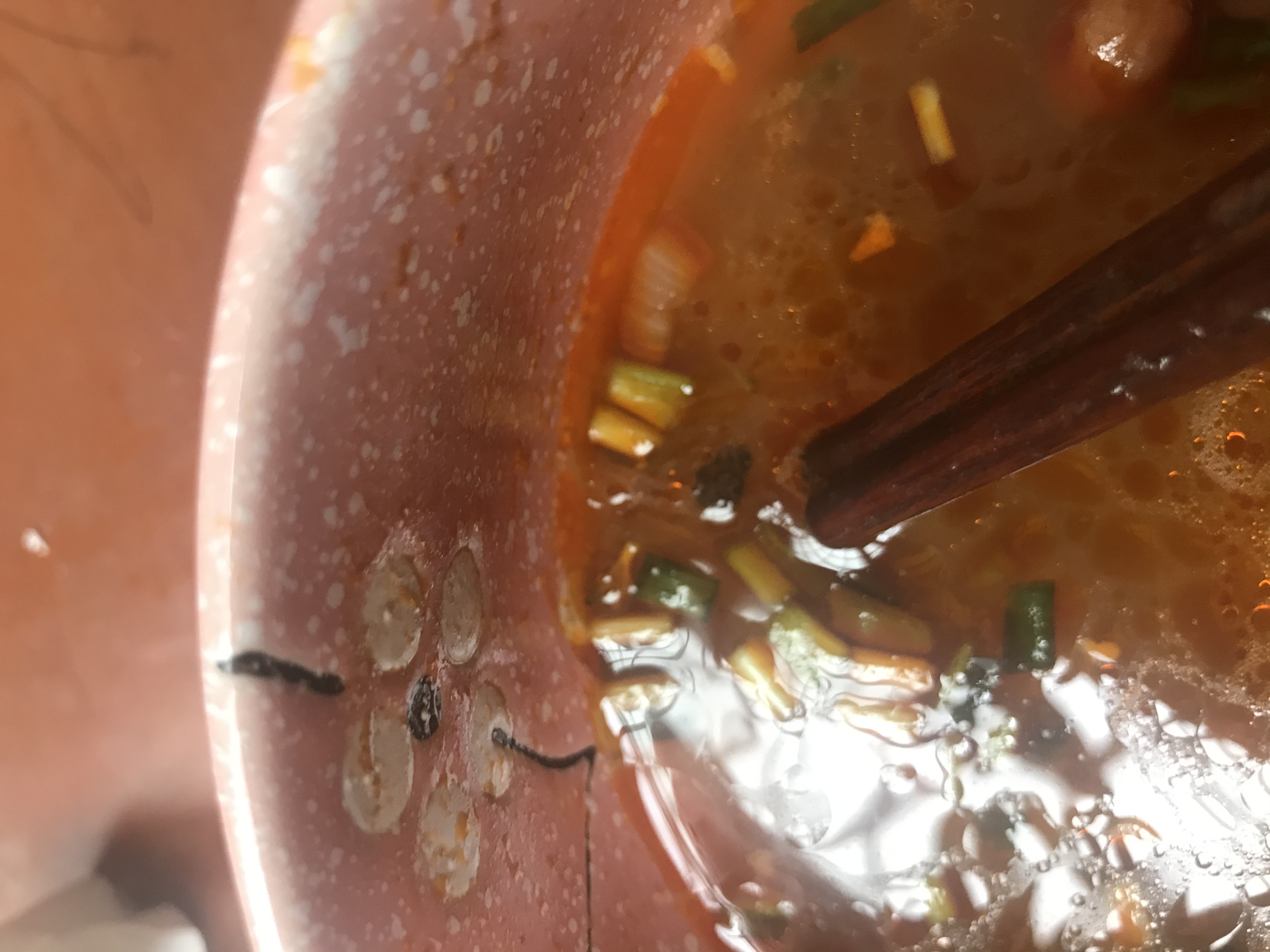 在柳江人家包装螺蛳粉中吃出异物虫子